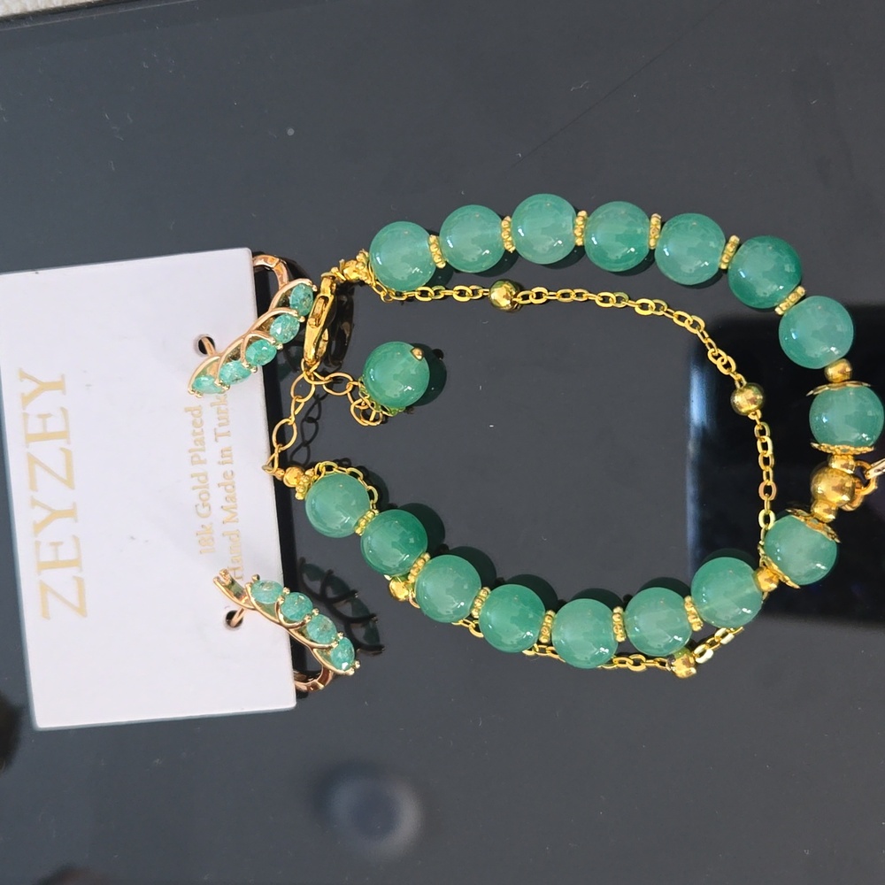 NWT beautiful  chalcedony set.